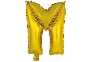 Letter Mini Gold - M - A34cm - zelfsluitend