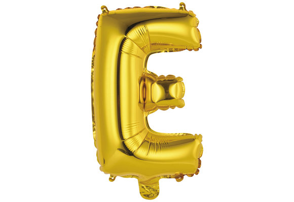 Letter Mini Gold - E - A34cm - zelfsluitend