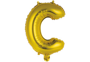 Letter Mini Gold - C - A34cm - zelfsluitend