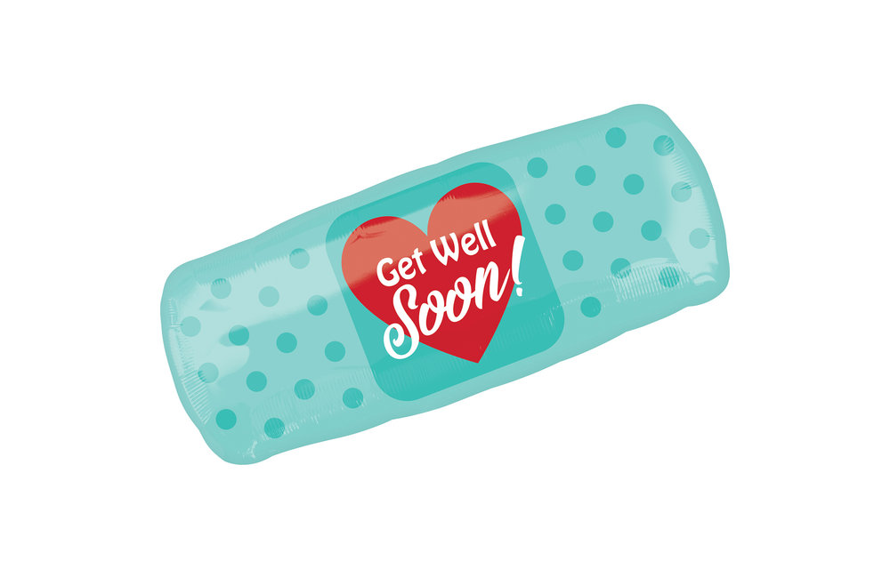 Get Well Soon Bandaid -38cm x 73cm - Anagram.
