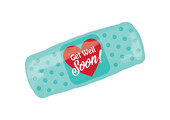 SALE > Get Well Soon Bandaid - A38cm x 73cm