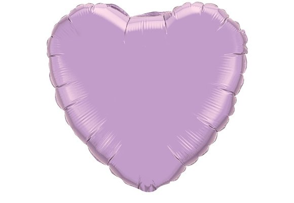 Heart - Pearl Lavender - Q4"/10cm -   5 stuks