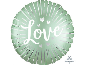 SALE > Love Burst Satin Mint Green - A18"/45cm
