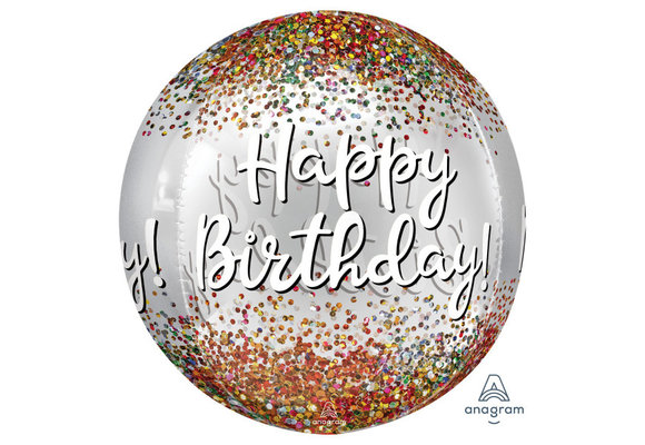 ORBZ - Sequins Happy Birthday - A38cm x 40cm