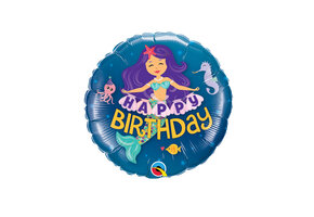 MICRO - Birthday - Mermaid - 9 inch - Qualatex - VOL