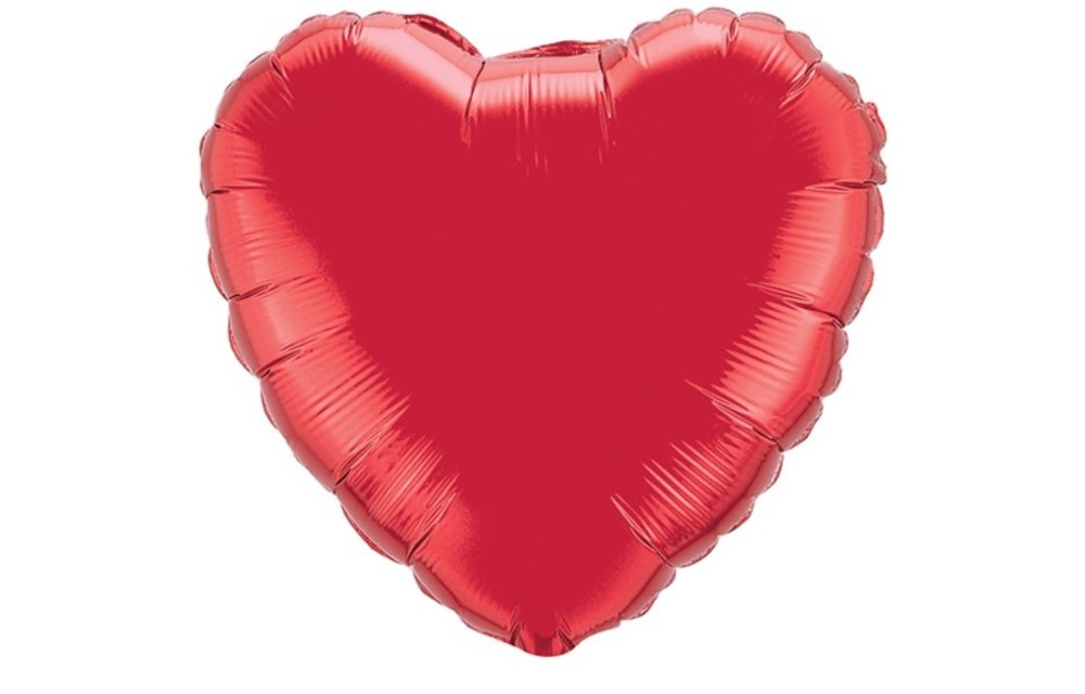 Heart - Ruby Red - 4 inch - 5 stuks - Qualatex