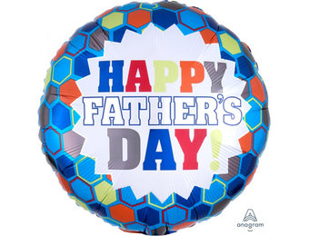 Father's Day Burst Hexagon - A18"/45cm