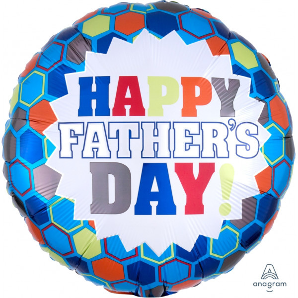Father's Day Burst Hexagon - A18"/45cm