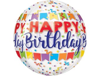 SALE > ORBZ - Happy Birthday Banners - A38cm x 38cm