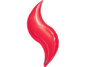 SALE > Curves - Red - 19"/48cm - 5 stuks