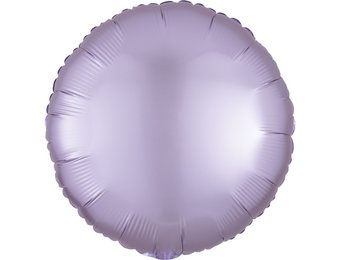 Round - Satin Luxe Pastel Lilac  - A18"/45cm