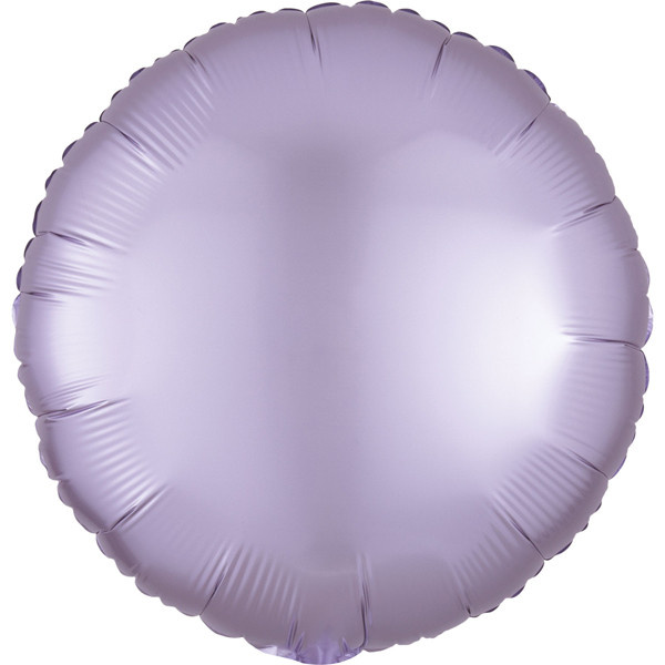 Round - Satin Luxe Pastel Lilac - 18 inch - Anagram
