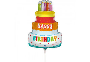 MICROFOIL - Birthday Cake - 14 inch - Grabo - Airfilled
