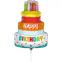 MICROFOIL - Birthday Cake - 14 inch - Grabo