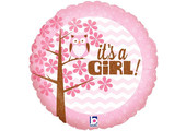 It's A Baby Girl Owl - 18 inch - Betallic