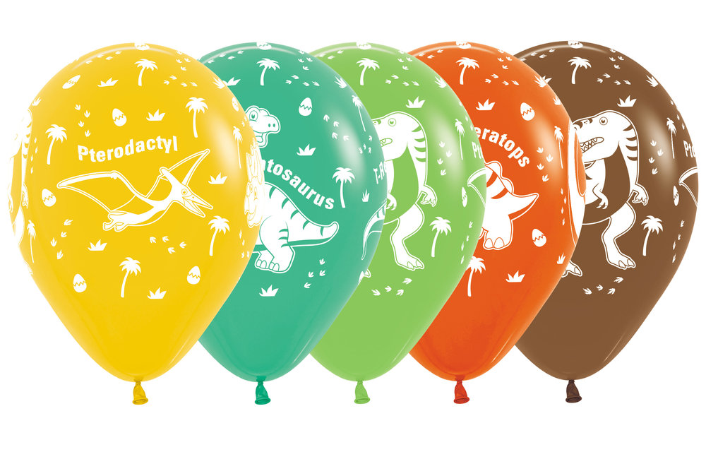 Sempertex 12 inch  - Dino - Assortment - 25 pcs