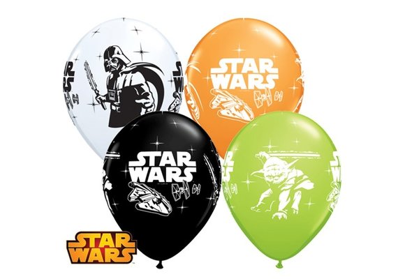 Qualatex 11 inch - Star Wars - Assortiment - 25 Stuks.