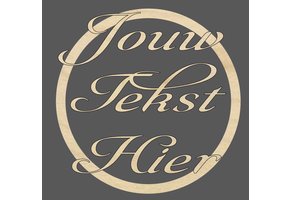 LS - TEKST in hout - 40 x 45cm/4mm