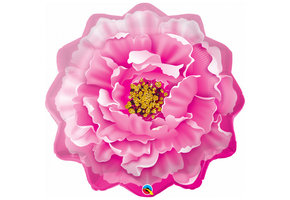 Pioenroos Pink "Peony" - 33 inch - Qualatex