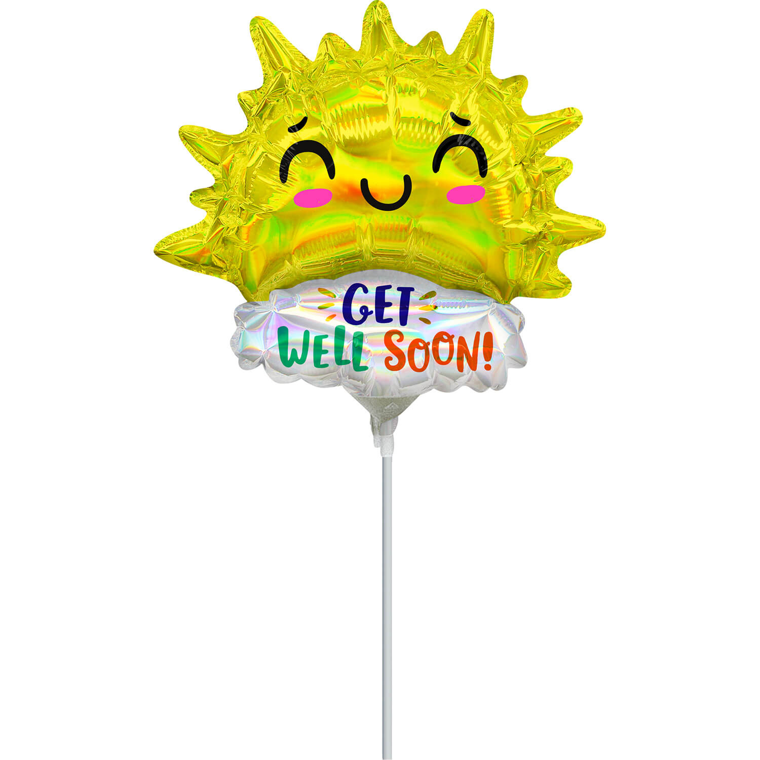 MICROFOIL - Get Well Happy Sun - 9 inch - Anagram