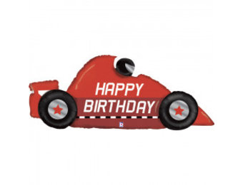 Birthday - Race Car Red - 56 inch - Betallic
