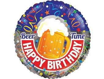 Birthday - Beer - 18 inch - Kaleidoscope