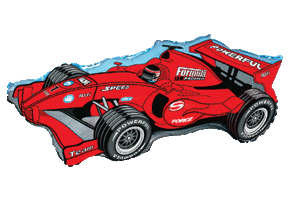 Formule 1 Auto - Red - FX24"/60cm