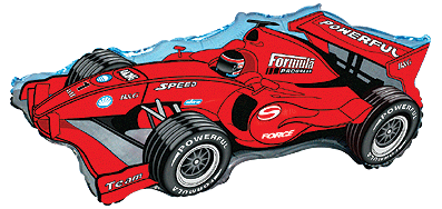 Formule 1 Auto - Red - 24 inch - Flex