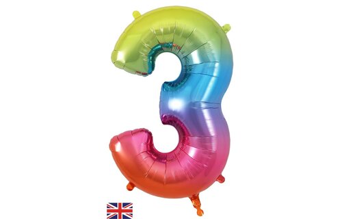 Number Rainbow - 3 - Oaktree 34 inch