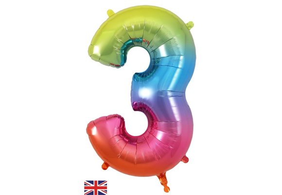 Number Rainbow - 3 - Oaktree 34 inch