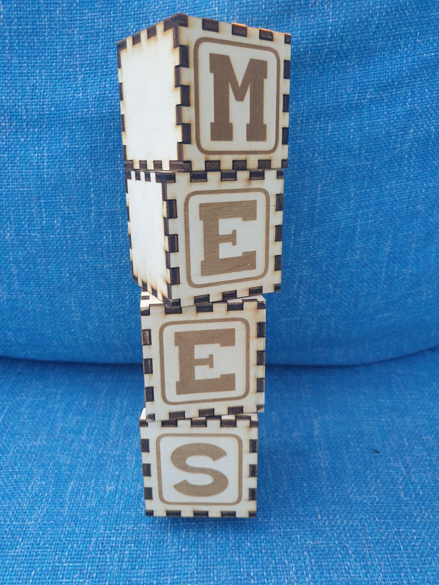 LS - Letterblok- Hout - 6 x 6cm