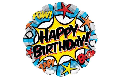 Birthday Comic Style - K18" UP