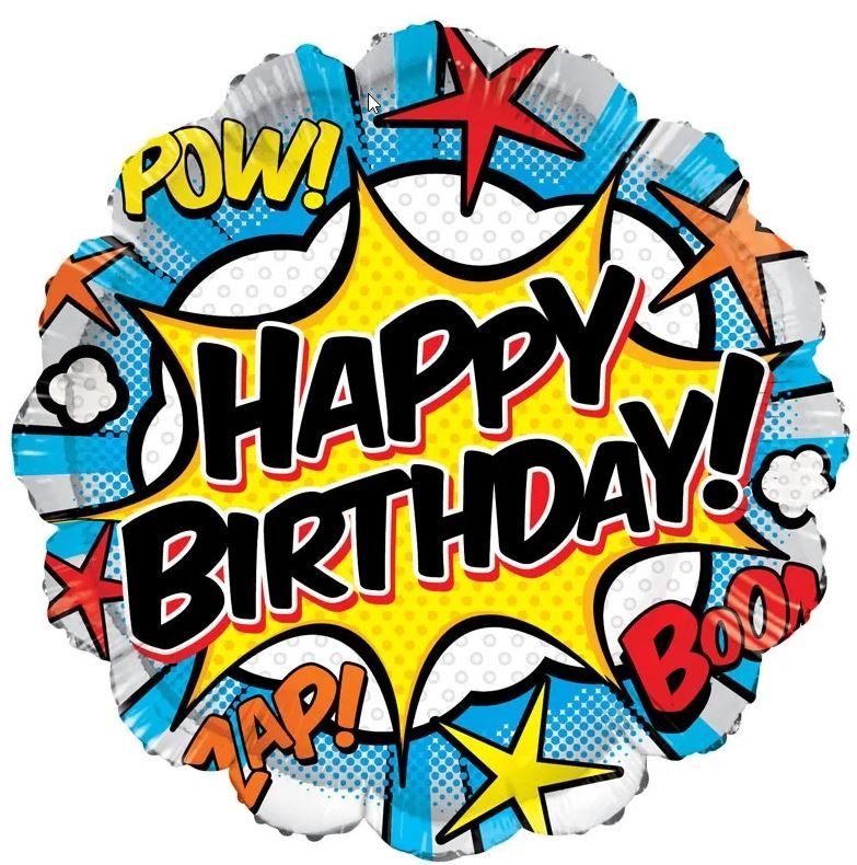 Birthday Comic Style - K18" UP