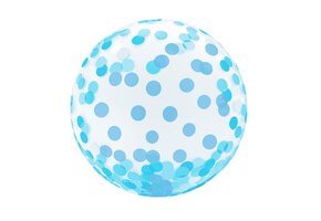 Crystal balloon - Blue Dots - 18 inch - Godan