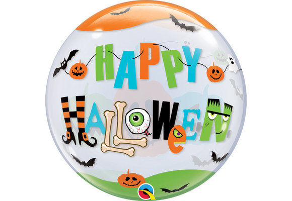 SALE > BUBBLE Halloween Fun Font - 22 inch - Qualatex