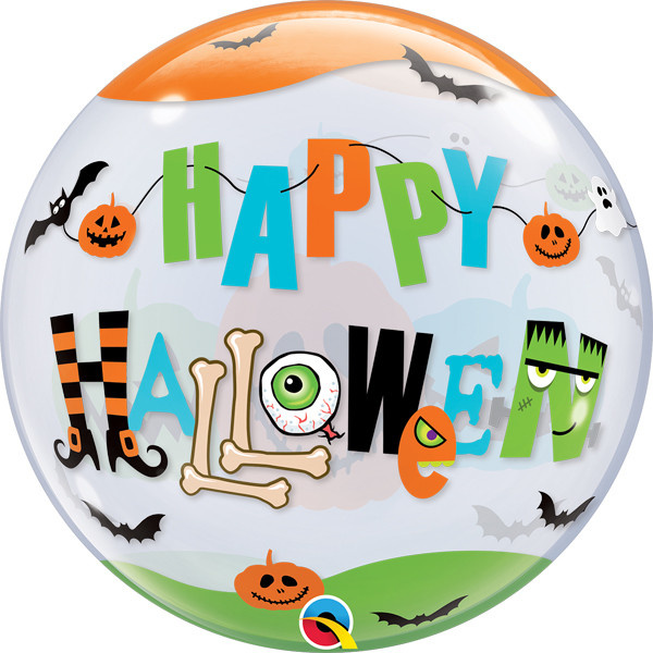 SALE > BUBBLE Halloween Fun Font - 22 inch - Qualatex