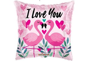 SALE > Pillow - I Love You Flamingo - K18"