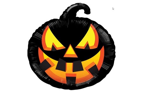 Halloween Black Pumpkin - K18"