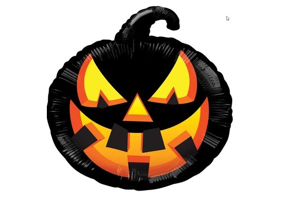 Halloween Black Pumpkin - 18 inch - Kaleidoscope