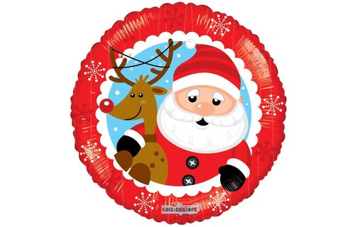 Santa & Reindeer - K18"