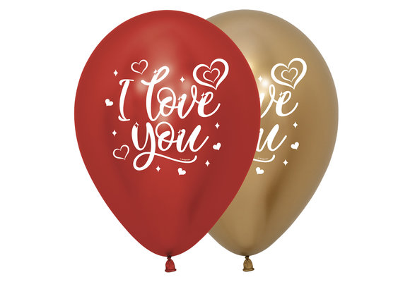 Sempertex 12 inch  - I Love You Sparkly - Reflex Assortment