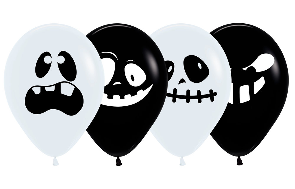 Sempertex 12 inch  - Ghosts - Assortment - 25 pcs