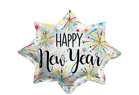 New Year Fireworks - 18 inch - Kaleidoscope