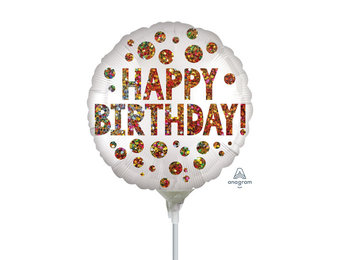 MICROFOIL - Birthday Sequins - 14 inch - Anagram - Airfilled
