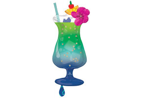 Tropical Drink - Blue Hawaiian - 45 x 94cm - Anagram