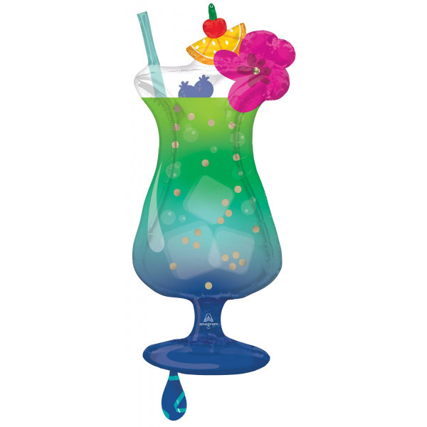 Tropical Blue Hawaiian Drink - 45 x 94cm - Anagram