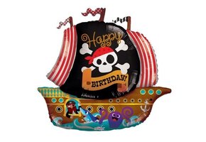Pirate Ship - Happy Birthday - K36"