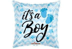Pillow - It's a Boy Feet - 18 inch - Kaleidoscoop