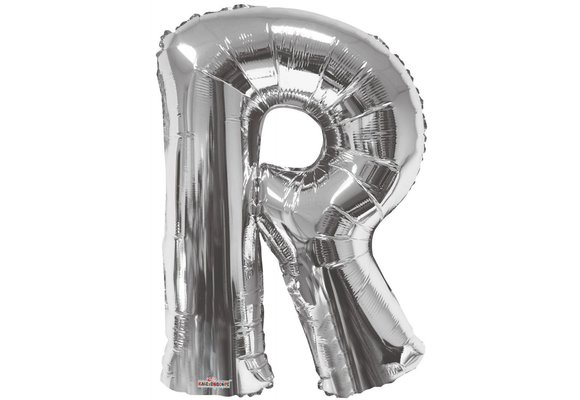 SALE > Letter Silver - R - 34 inch - Kaleidoscope