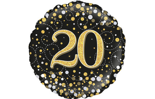 Sparkling Fizz - 20 - Black/Gold - 18 inch - Oaktree